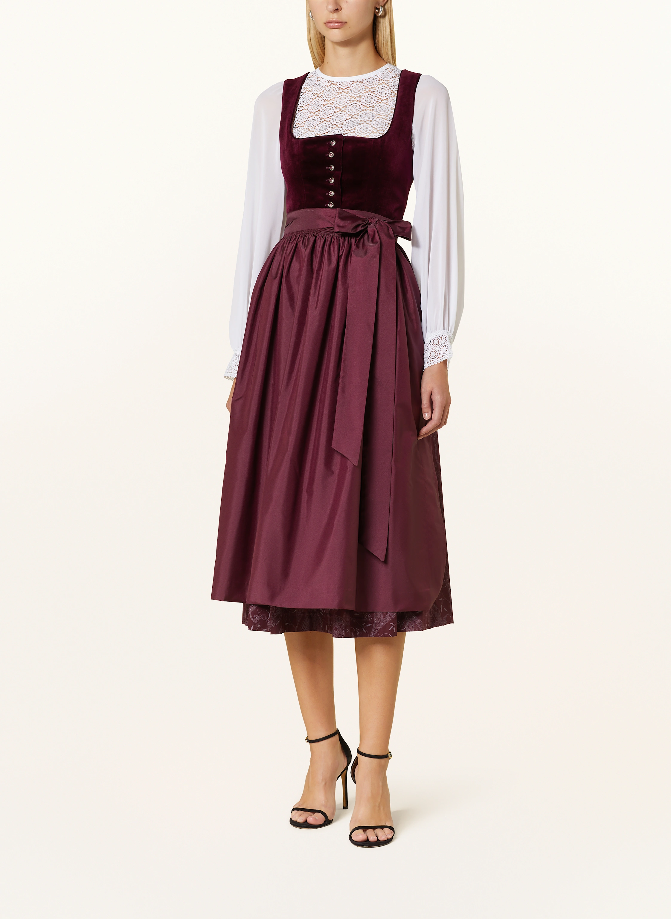 Johann & Johanna Dirndlbluse mit Lochspitze
