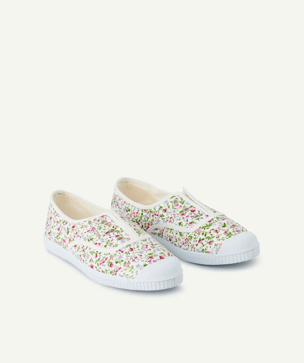 CIENTABASKETS EN TOILE ENFANT IMPRIMÉ FLEURI