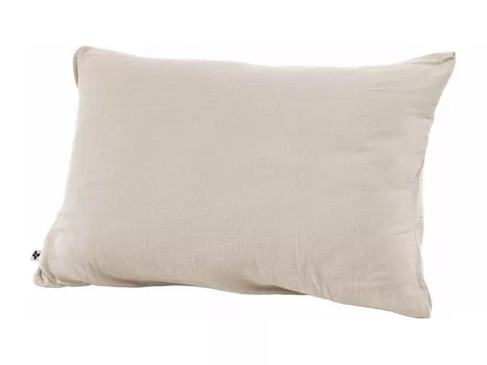 OUREA - Taie d'Oreiller 50x70cm Gaze de Coton Pampa