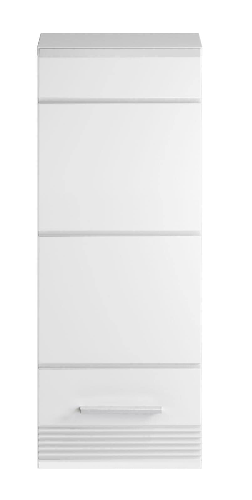 Bad Hängeschrank LINUS 30 x 77 cm weiß