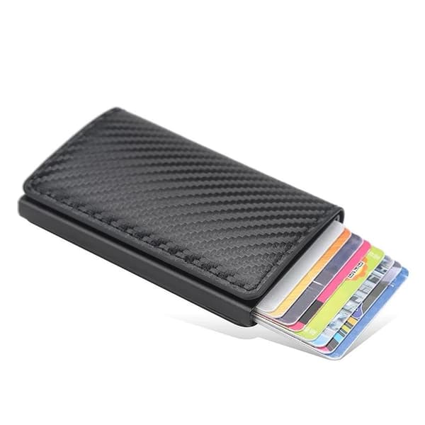 Carbon RFID - NFC Protection Wallet Card Holder 6stk Card