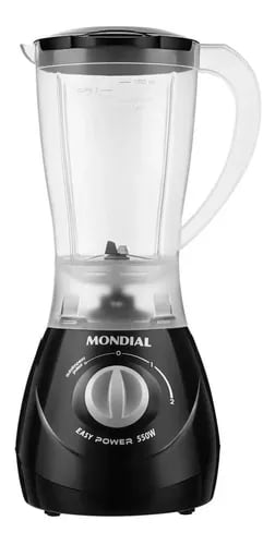 Liquidificador Mondial Easy Power L-550 1.5 L preto com jarra de polipropileno 127V