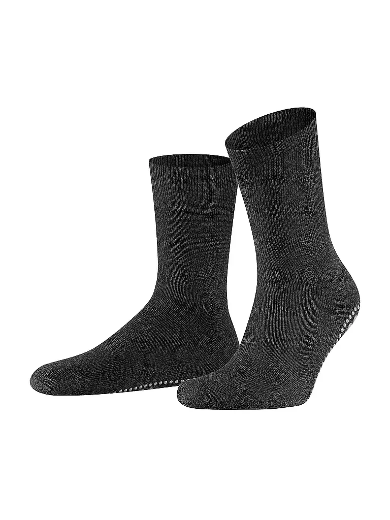 FALKE Socken HOMEPADS 16500 anthracite mel. grau