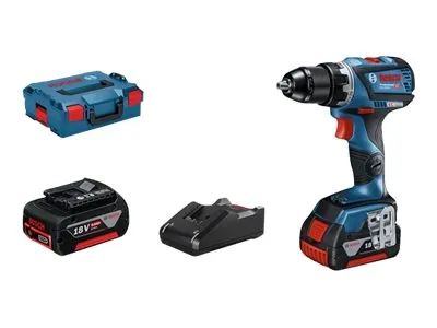 Bosch GSR Professional 18V-60 C - Bore-/skruemaskine - ledningfri 13 mm - 60 N-m - 2 batterier - 18 V