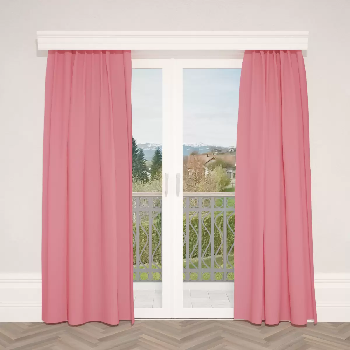 Verdunkelungsvorhang Satin Rosa