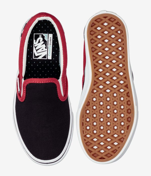 Vans ComfyCush Slip-On Schuh kids (checkerboard black red)