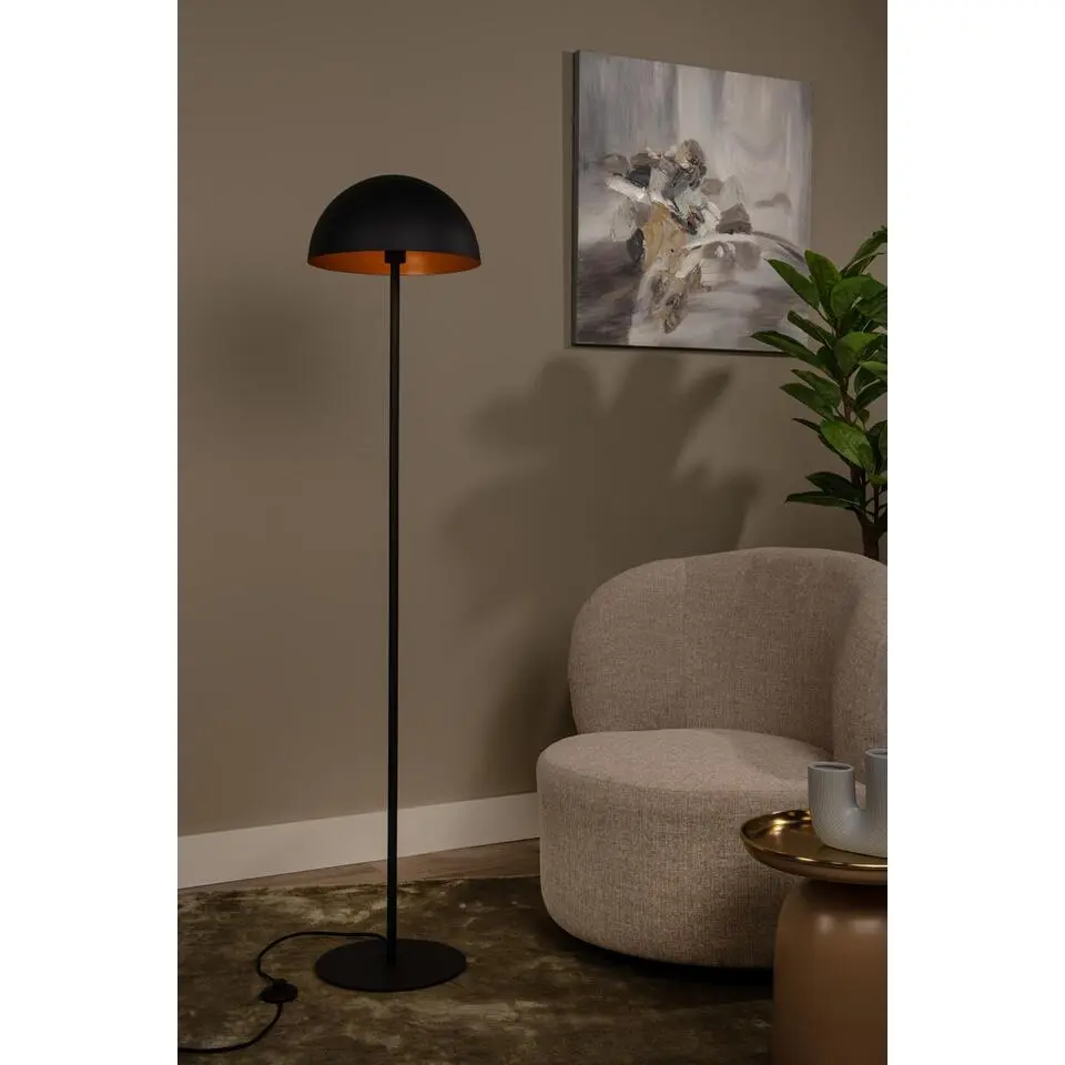 Lucide SIEMON Vloerlamp - Zwart