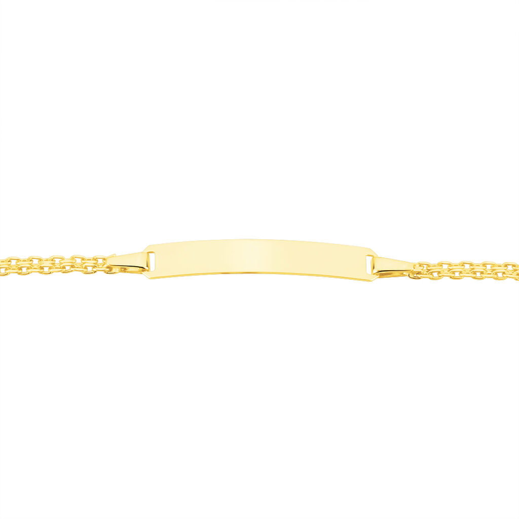 Bracelet Identité Euphenia Maille Bismark Or Jaune