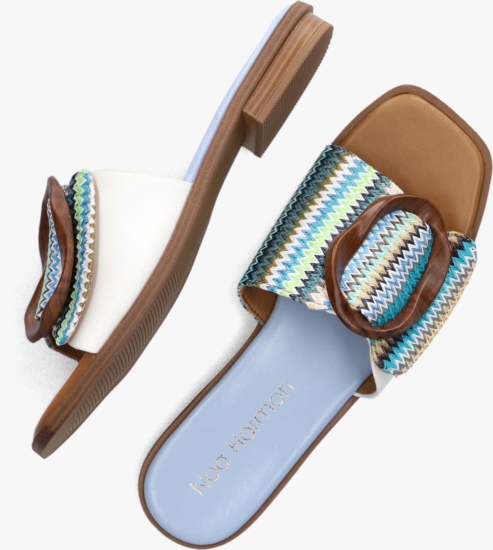 blauwe noa harmon slippers 9231