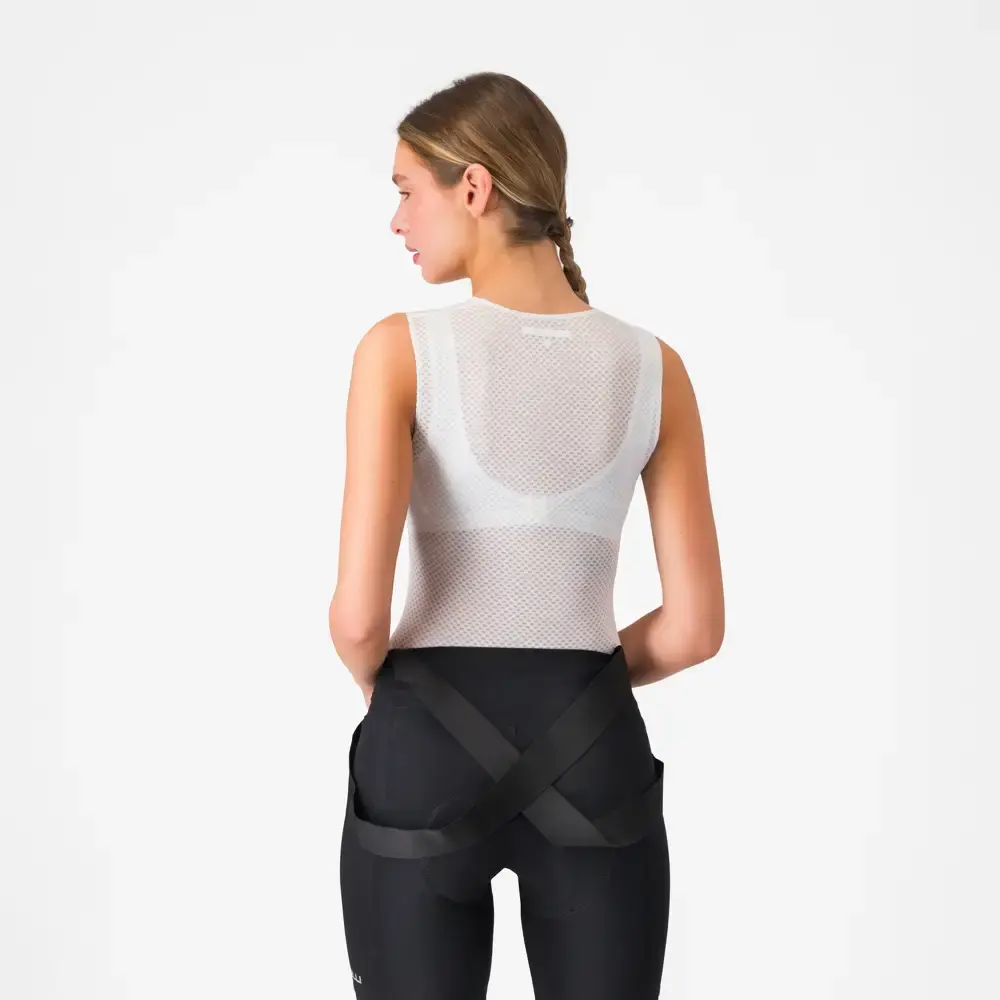 Castelli Pro Mesh Ondershirt Zonder Mouwen Wit Dames