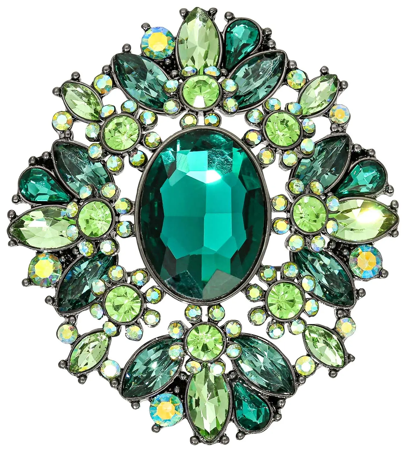 Brosche - Sparkling Green