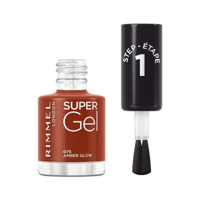 Rimmel SuperGel Nail Polish Lacquer Amber Glow 075 12 ML