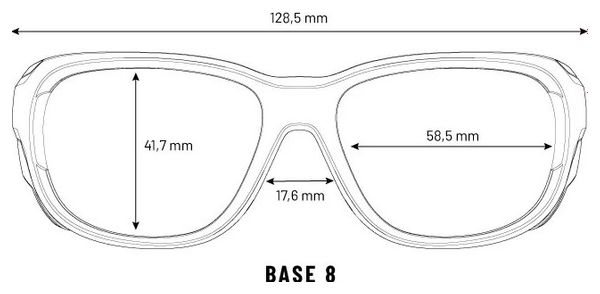 Lunettes Cébé EVEREST Black Grey Matte - Peak Grey Blue AR