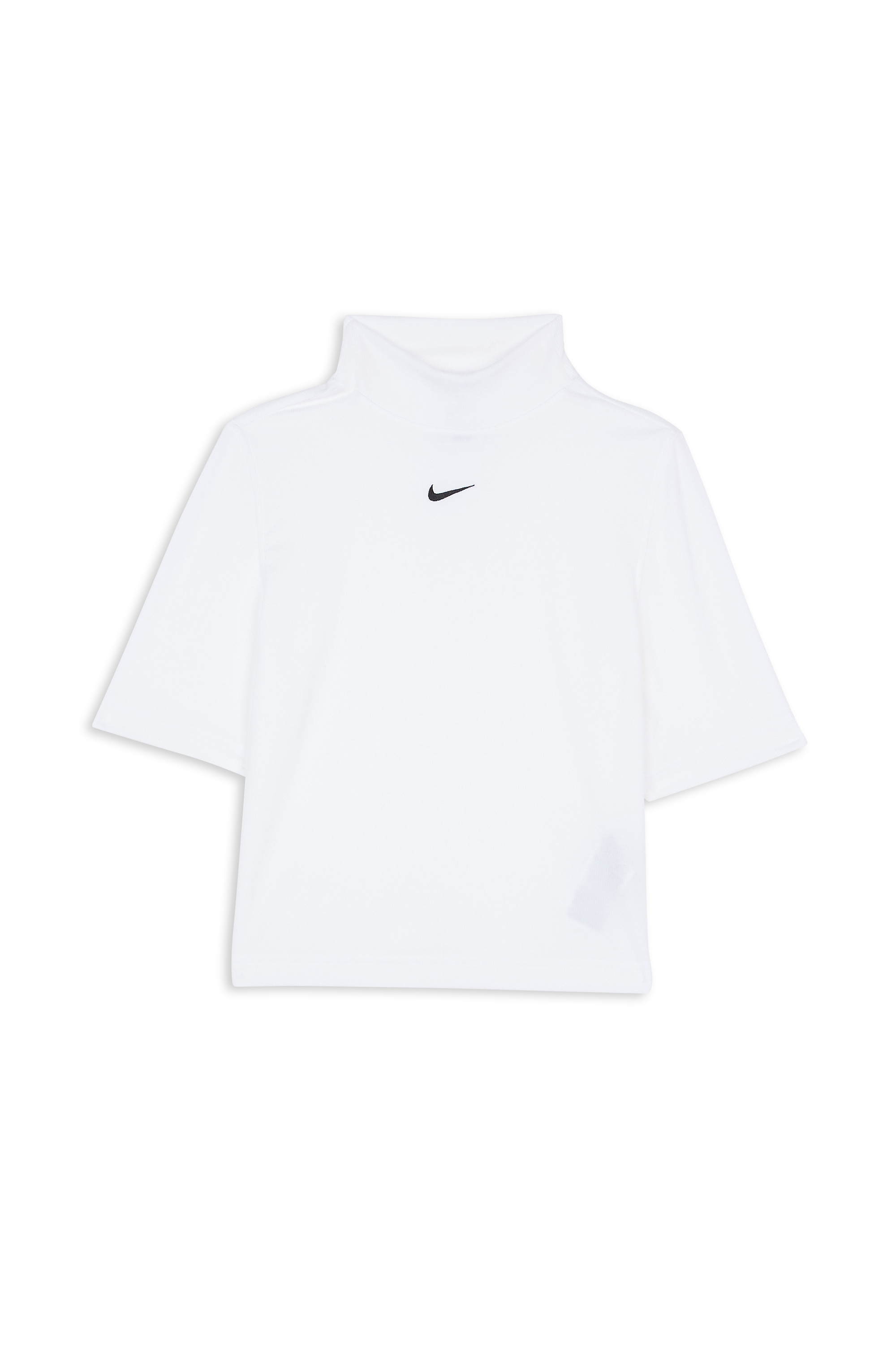 NIKE Top manches courtes  RIB MOCK SS 386 Blanc