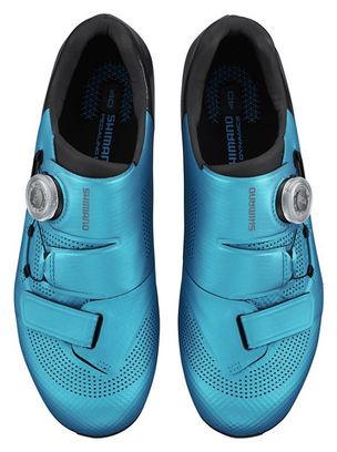 Paire de Chaussures Route Femme Shimano RC502 Bleu Turquoise
