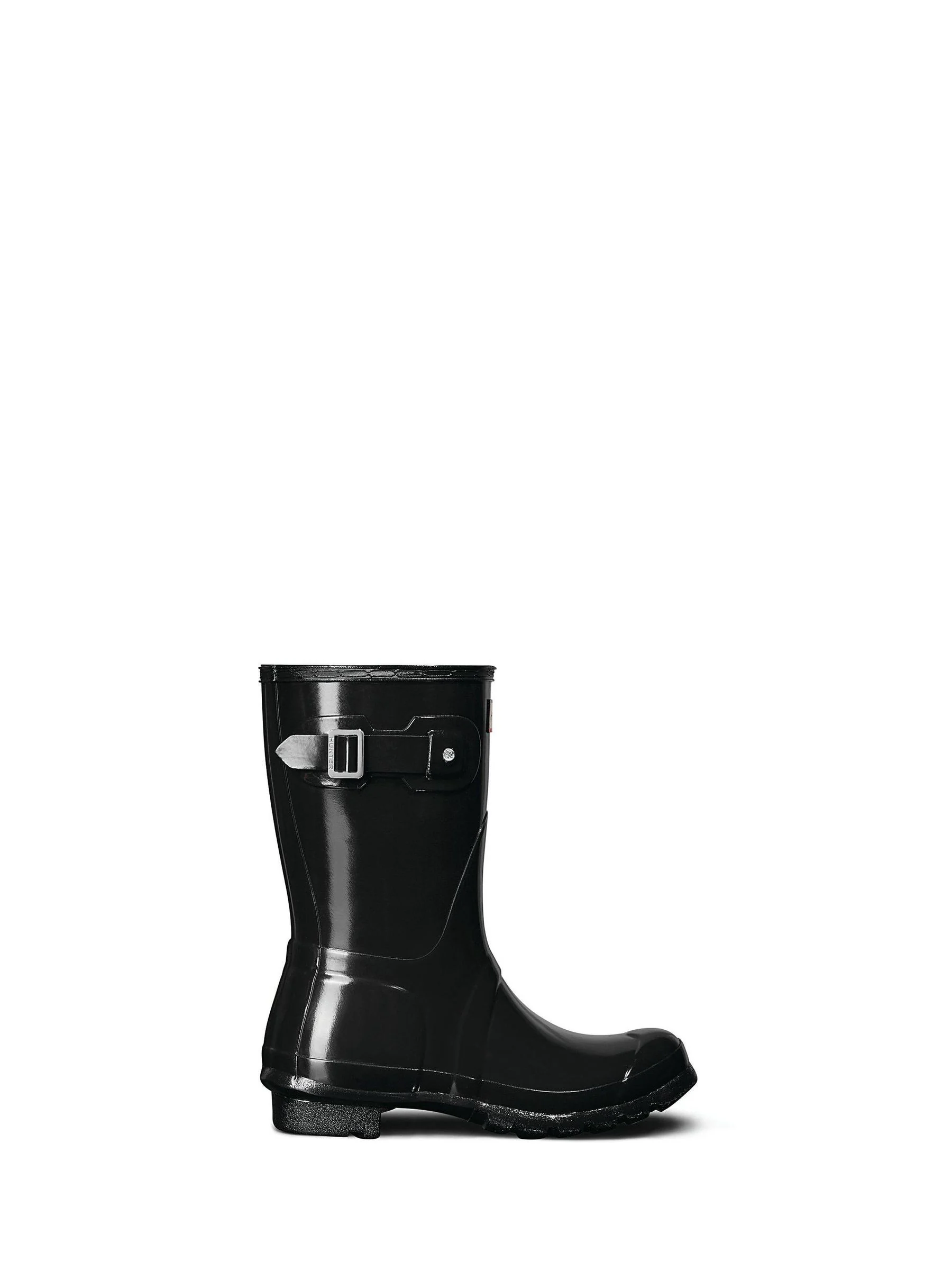 Hunter Womens Original Short Gloss Black Wellies