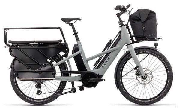 Marchepieds Cube Stepping Board Set Longtail pour Vélo Cargo Cube Longtail Hybrid Noir
