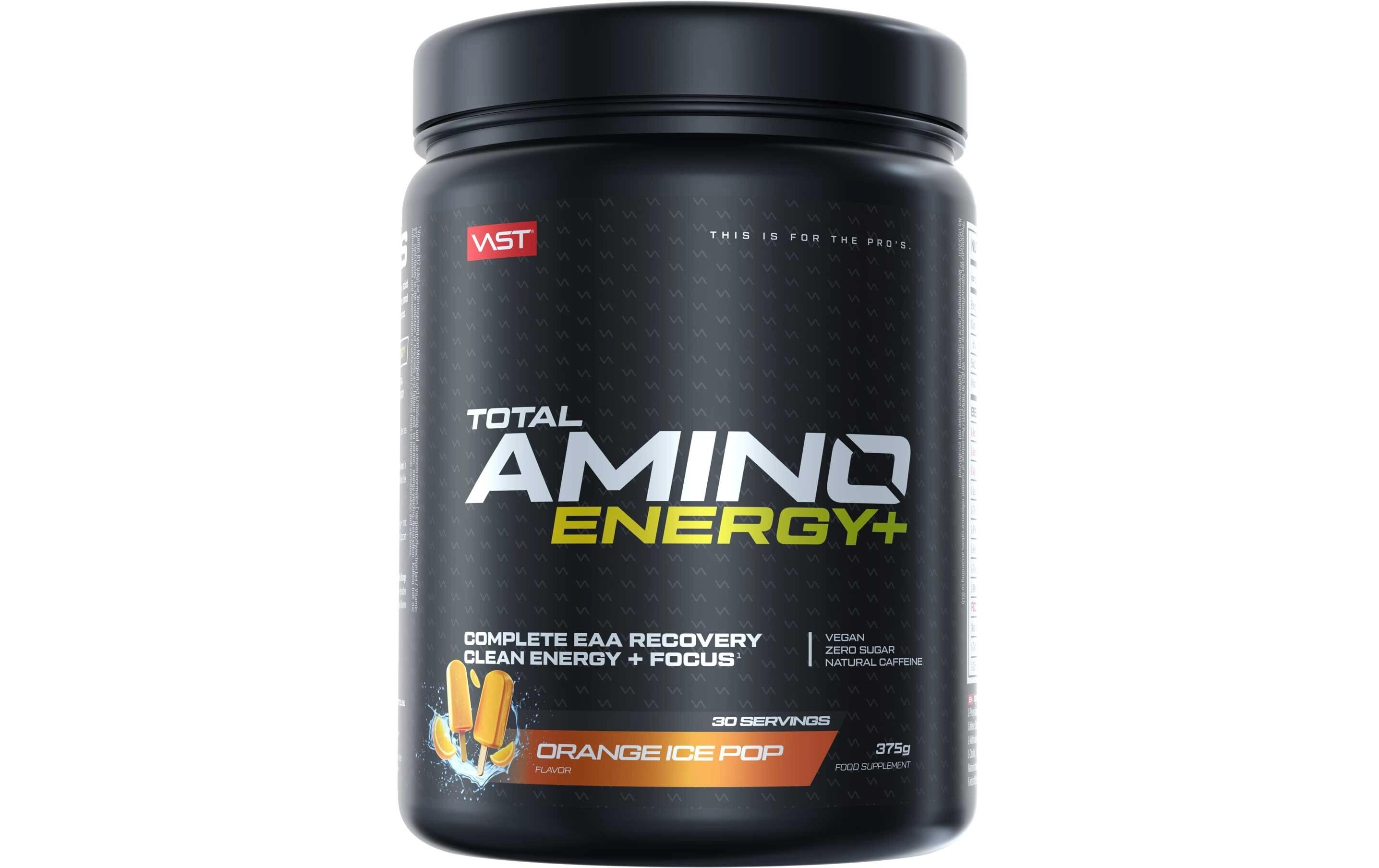 Pulver Total Amino Energy Dose: 375g, Orange Ice PopAminosäuren in Pulver