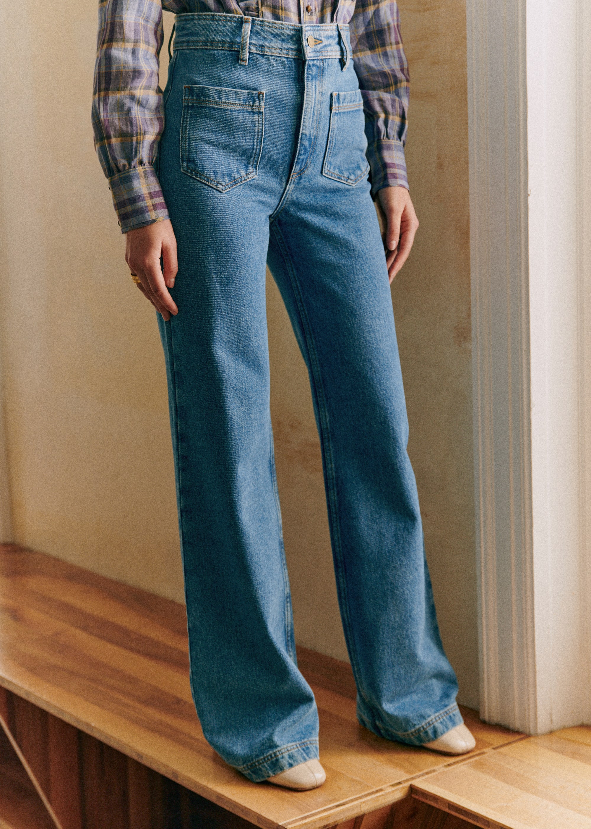 Pantalon Le 70's - Bleu Moyen - E-SHOP/DENIM 5905704