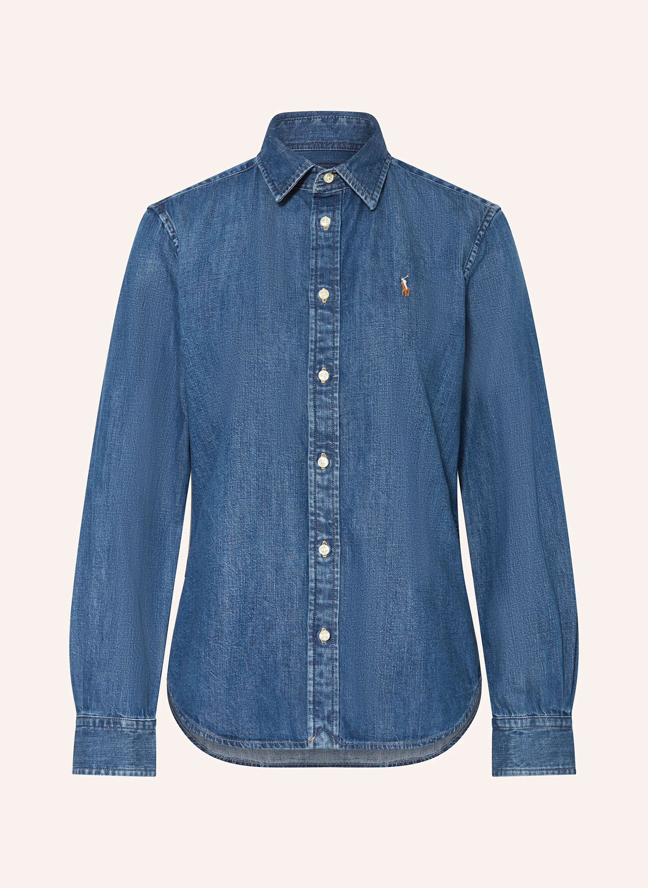 POLO RALPH LAUREN Hemdbluse in Jeansoptik