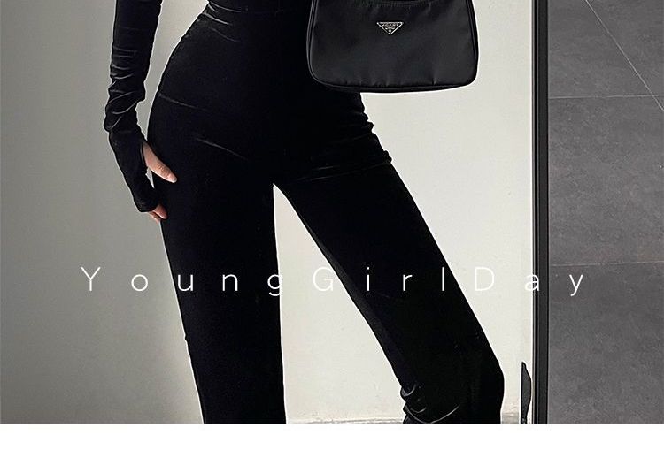 RainGirl - Bootcut jumpsuit met lange mouwen en capuchon