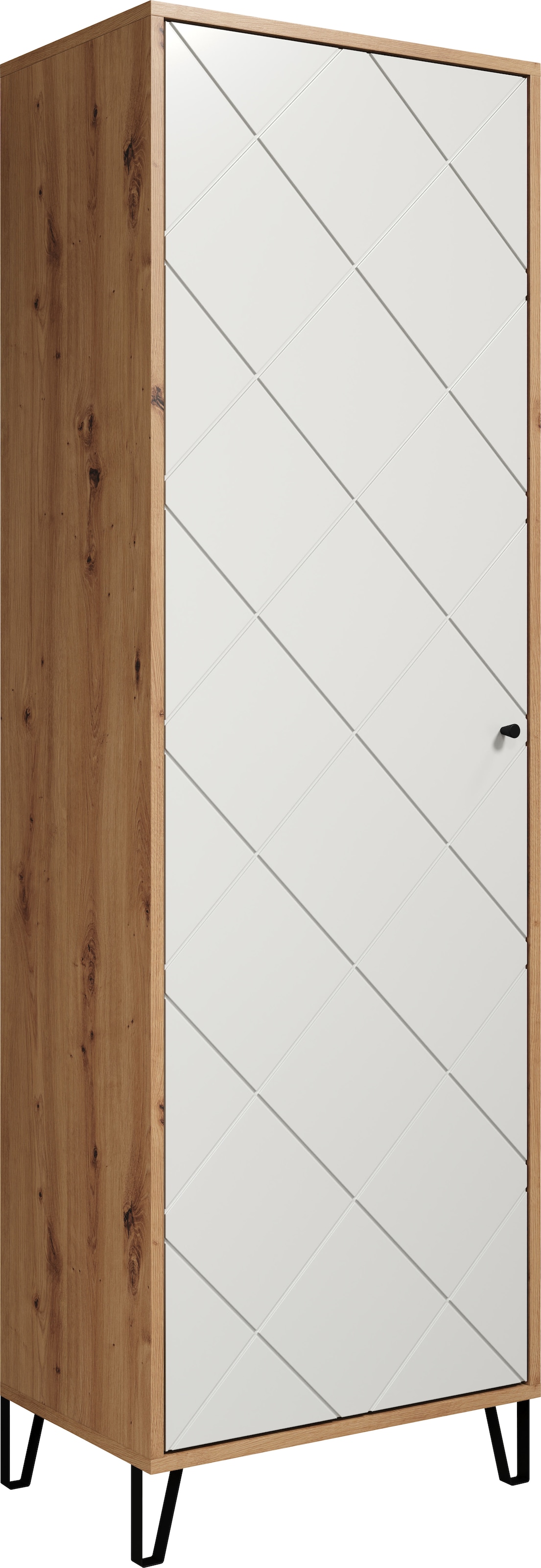 PLACES OF STYLE Garderobenschrank »Tarragona« 1 Stk. tlg. Garderobenschrank mit Tür & Soft-Close - (B/T/H) 63/40/194 cm