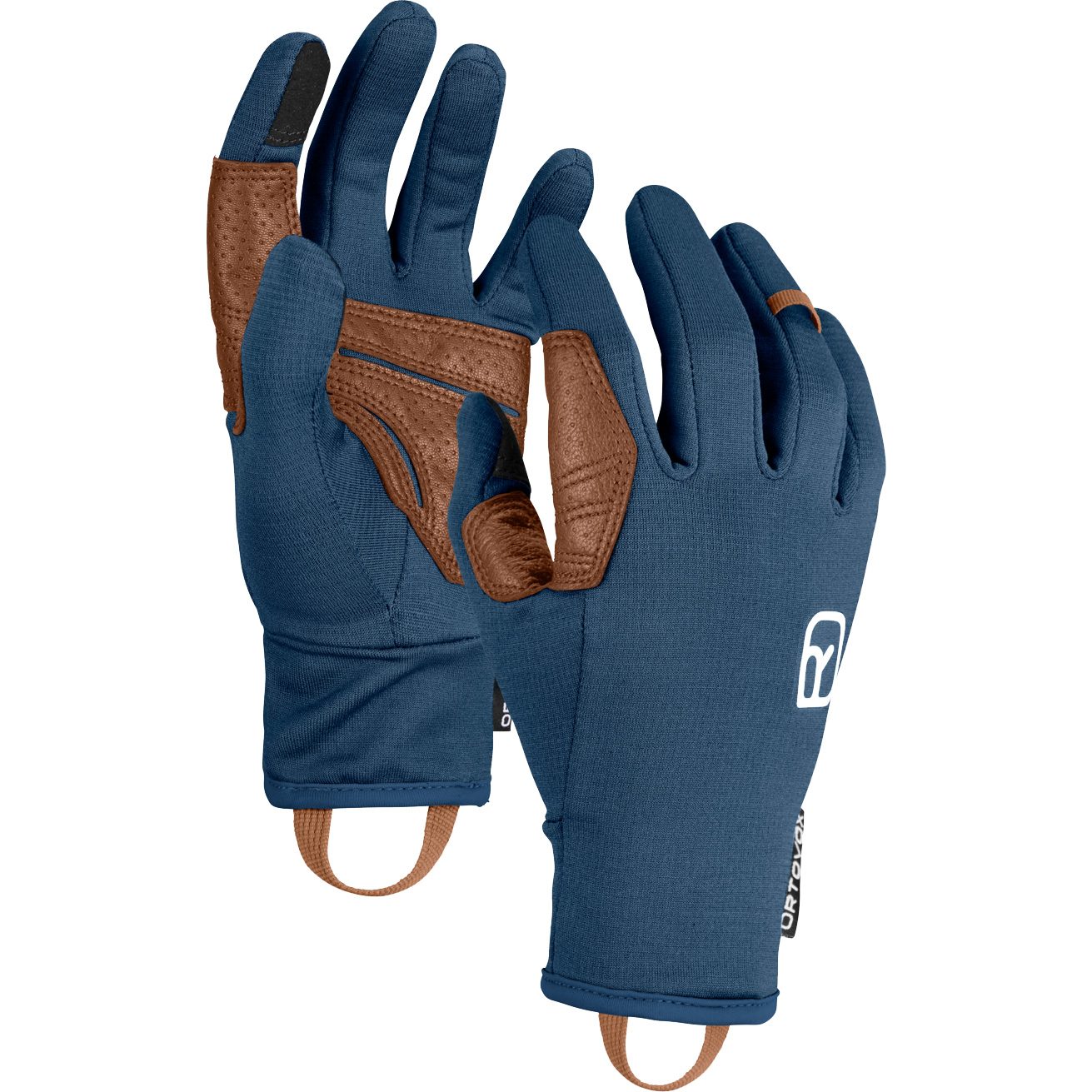 ORTOVOX Fleece Light Fingerhandschuhe Herren deep ocean