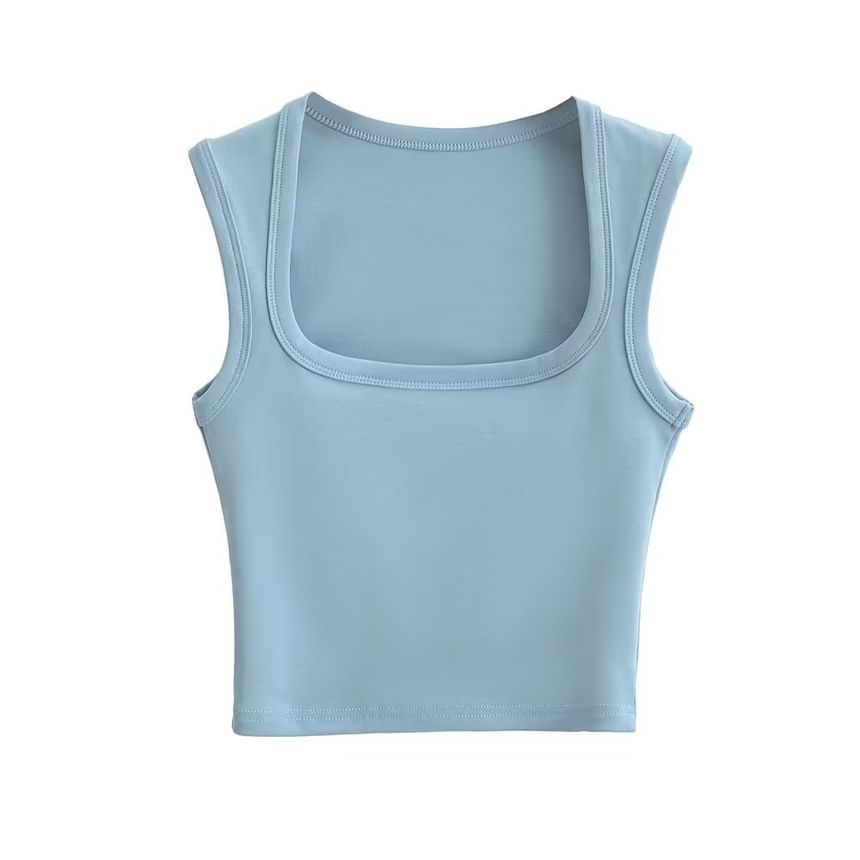 Osion - Effen tanktop met vierkante hals