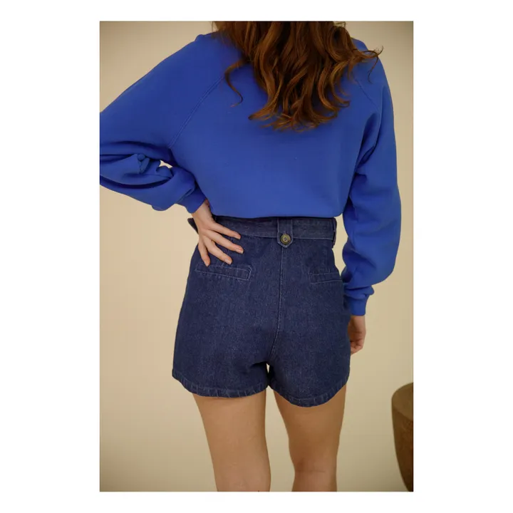 Emile et Ida Short Zelina Denim - Collection Femme | Bleu