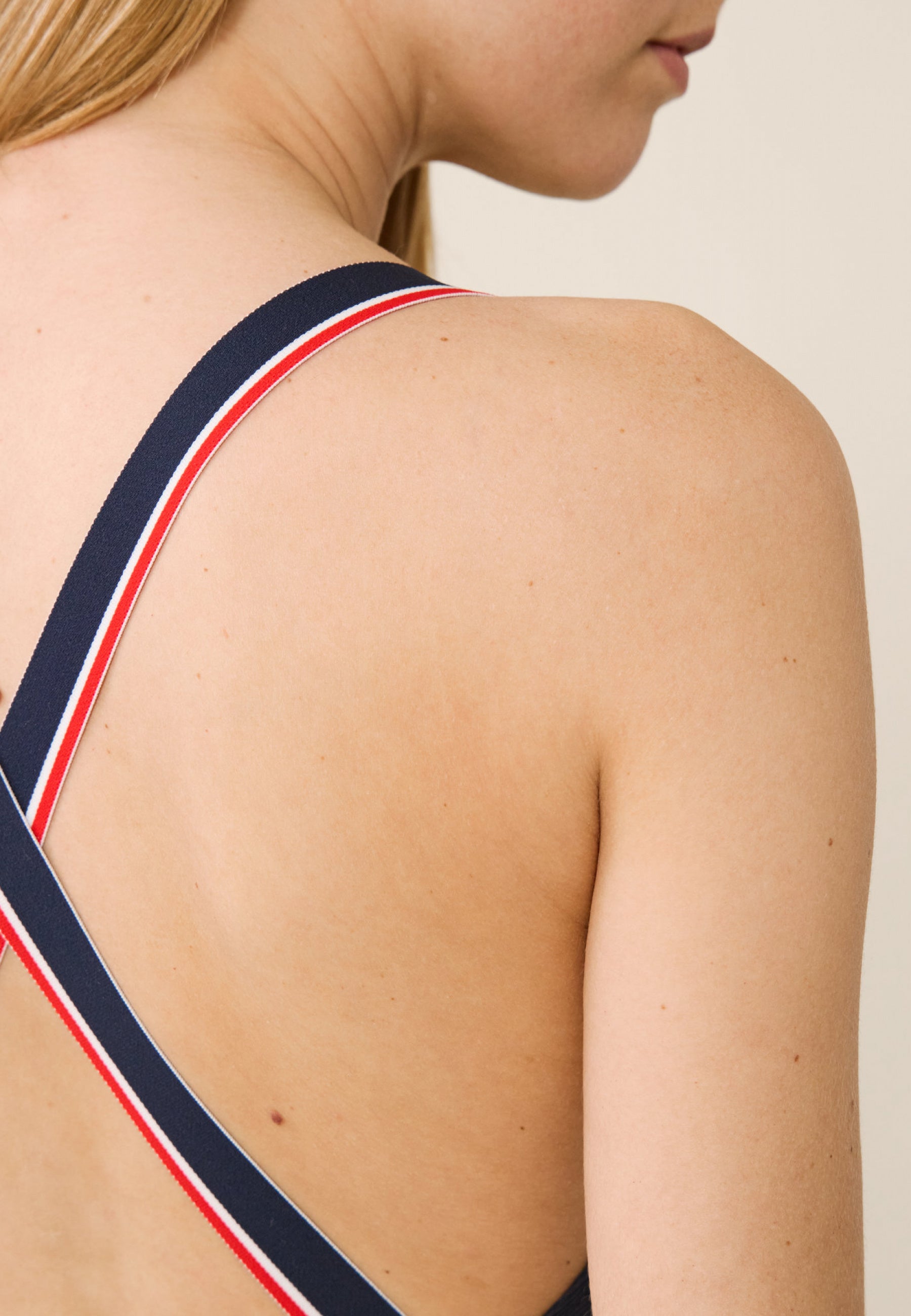 Maillot de bain une pièce cotelé en polyamide-Nautica Marine