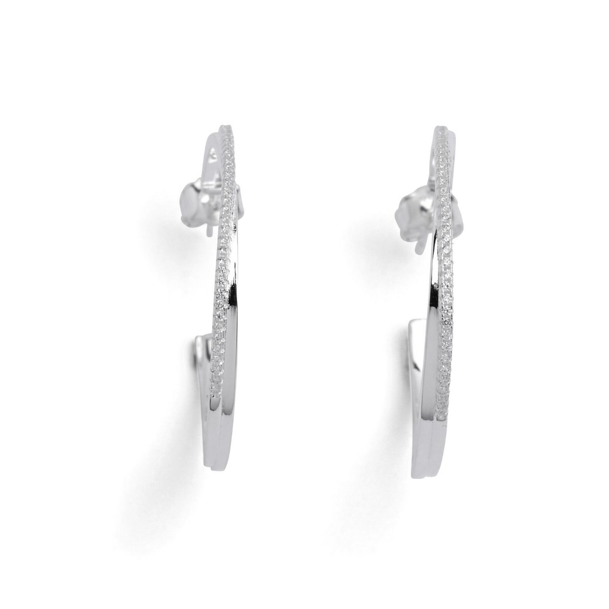 Boucles d'oreilles créoles Argent 925 LESLIE