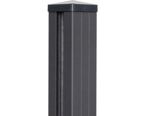 GroJa doelpaal inclusief dop voor inbetonneren, 9 x 9 x 240 cm, antraciet