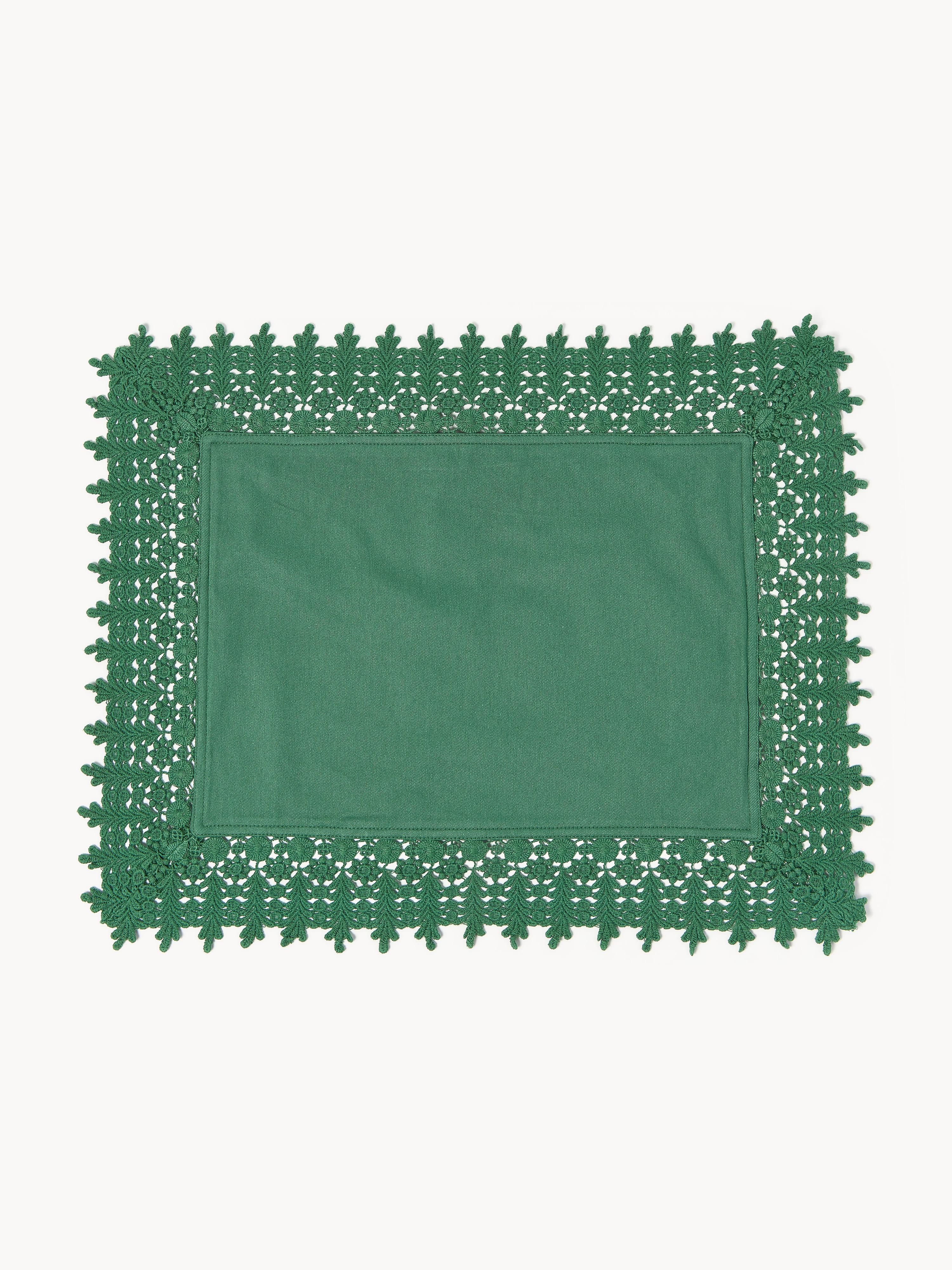 Placemats Flavia met kantrand, 2 stuks