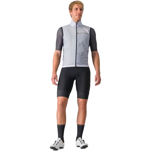 Veste vélo CASTELLI GILET SQUADRA STRETCH SILVER GREY/DARK GREY