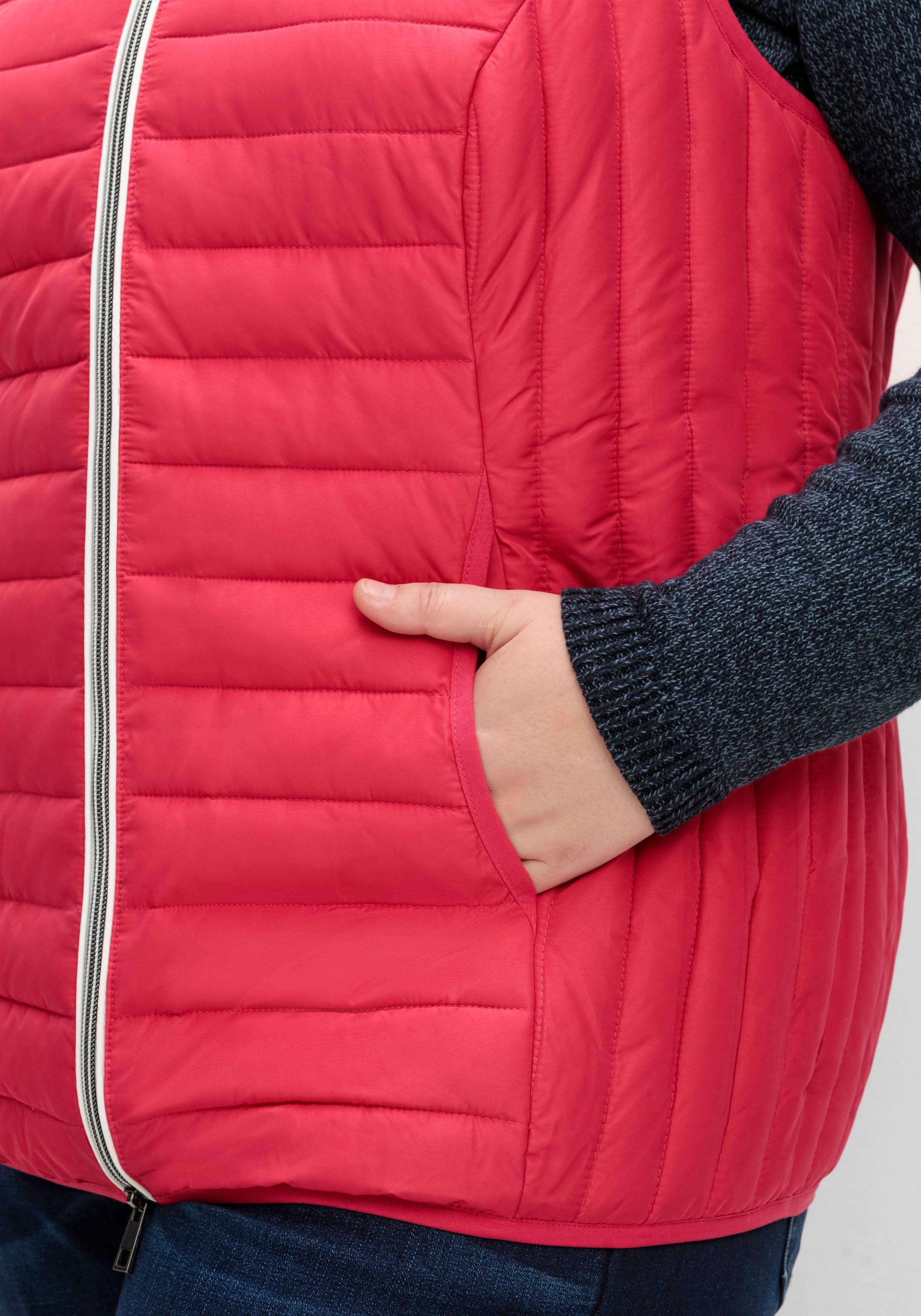 Leicht wattierte Steppweste mit 2-Wege-Zipper