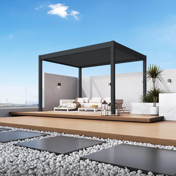 Weide Pergola LED E-Deluxe 3x4, ca.