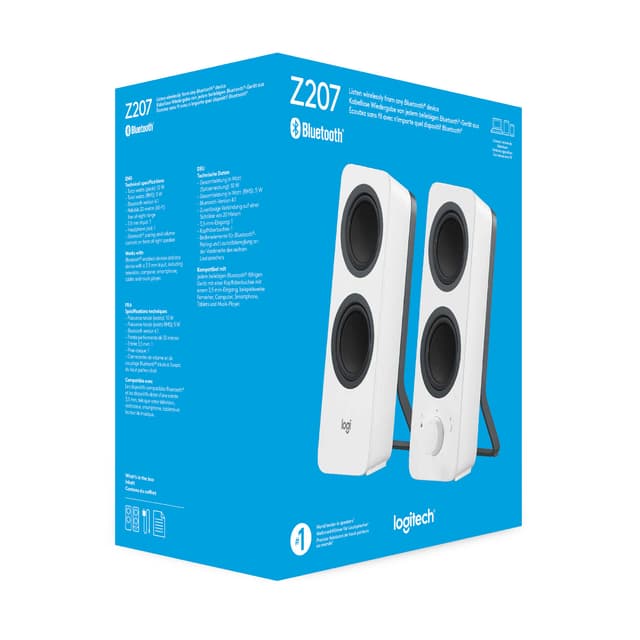 Logitech Z207 Bluetooth højtalere (hvid)
