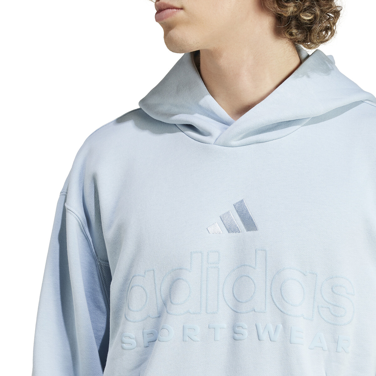 ADIDAS ROUPAS ESPORTIVAS<br>Moletom com capuz e logo tonal