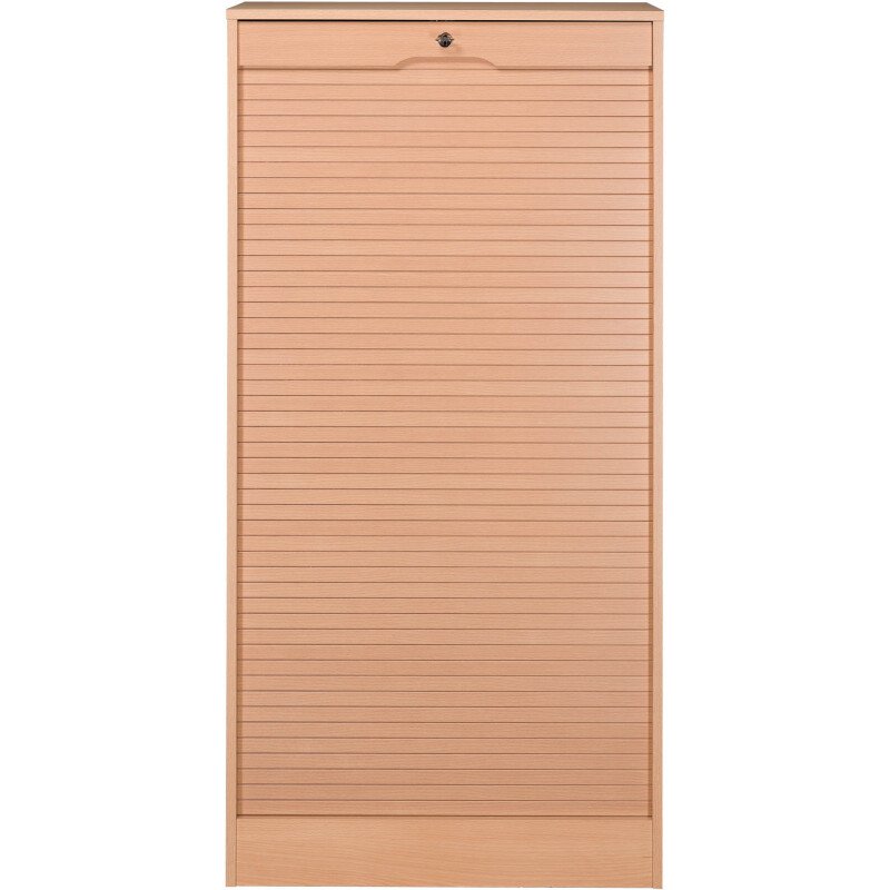 Classeur bois double à rideau H 140 cm