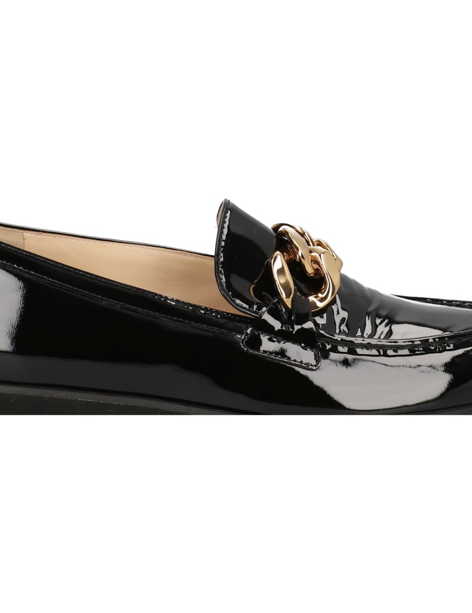 Lackleder Slipper