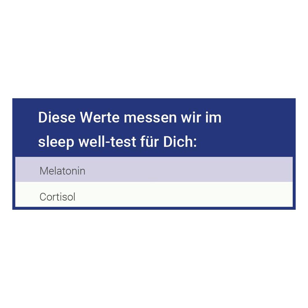 for you sleep well-test - Speicheltest für zuhause