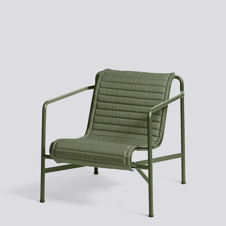 HAY - Palissade Quilted Cushion für Lounge Chair Low, iron red