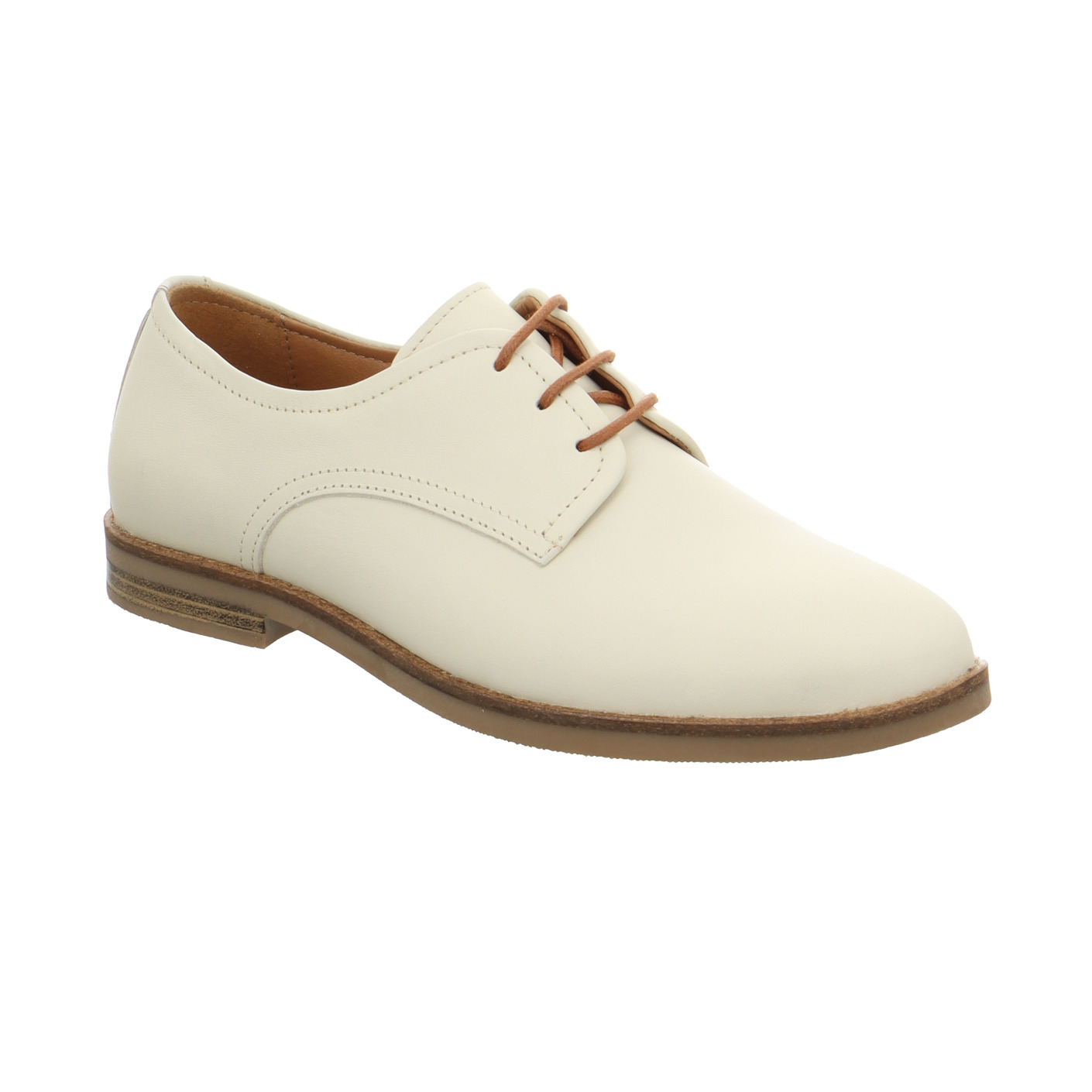 Schnürschuh beige
