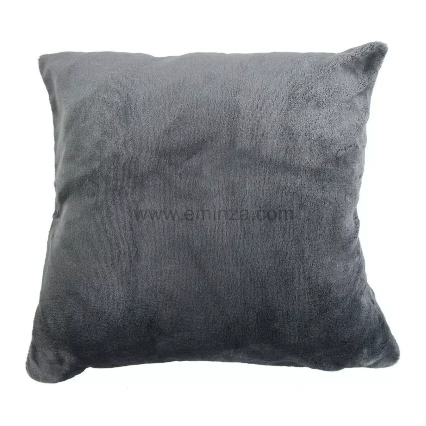 Housse de coussin carrée (60 cm) Doudou Anthracite