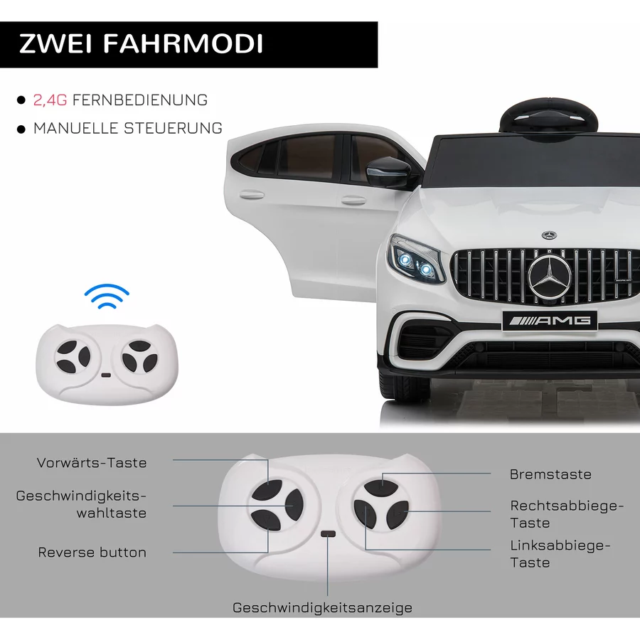 HOMCOM Kinder Elektroauto weiß