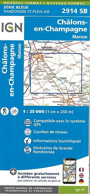 IGN - 2914 SB CHALONS EN CHAMPAGNE 1 25 000