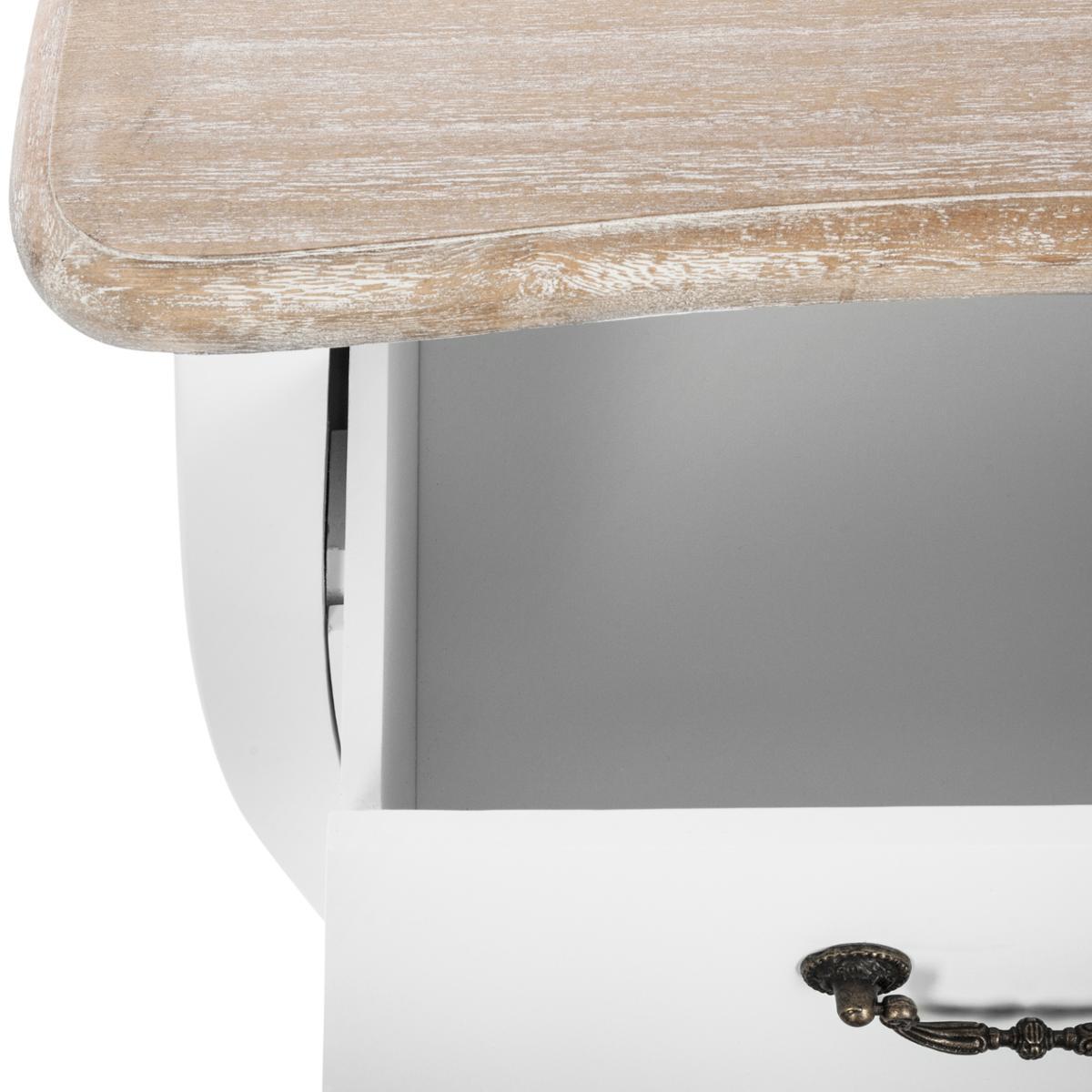 COMMODE 3 TIROIRS BLANC CHRYSA