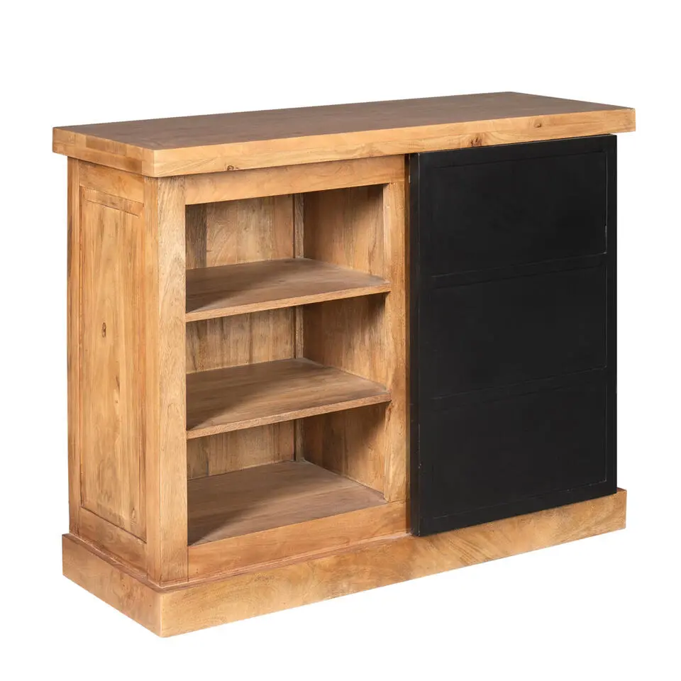 Ladekast Rechthoek Naturel Hout - 100x45x85cm - Nashville