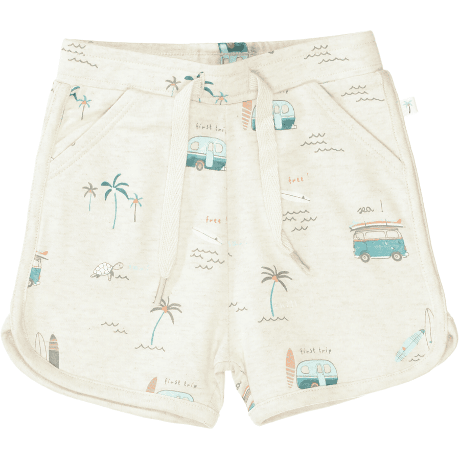 STACCATO Shorts beige melange gemustert