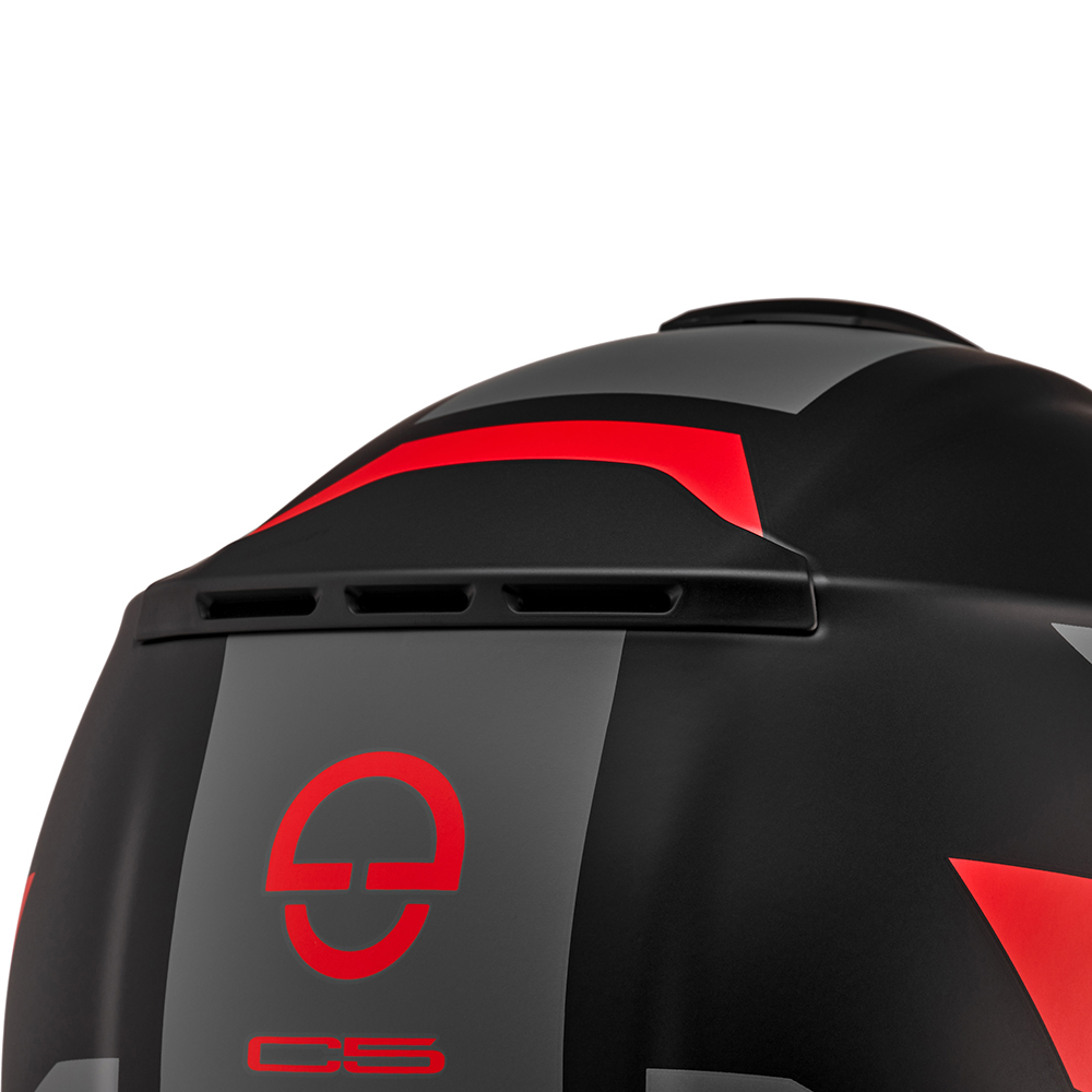 Schuberth - Casque C5 Eclipse Noir / Anthracite / Rouge